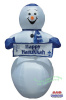 Hanukkah Snowman Holding Banner Hanukkah Inflatable